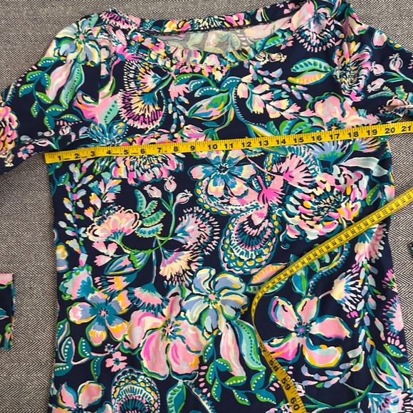 LILLY PULITZER - Aleah Boatneck Long-sleeved Floral Shirt - Picture 3 of 4